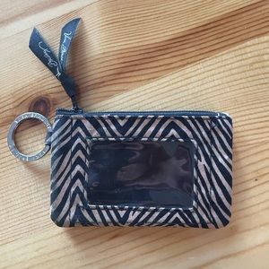 Vera Bradley ID Change Purse with Key Ring GUC